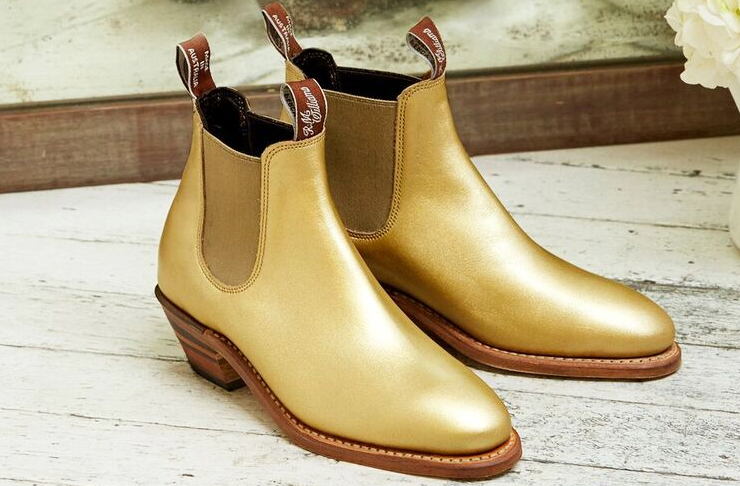 rm williams boots gold