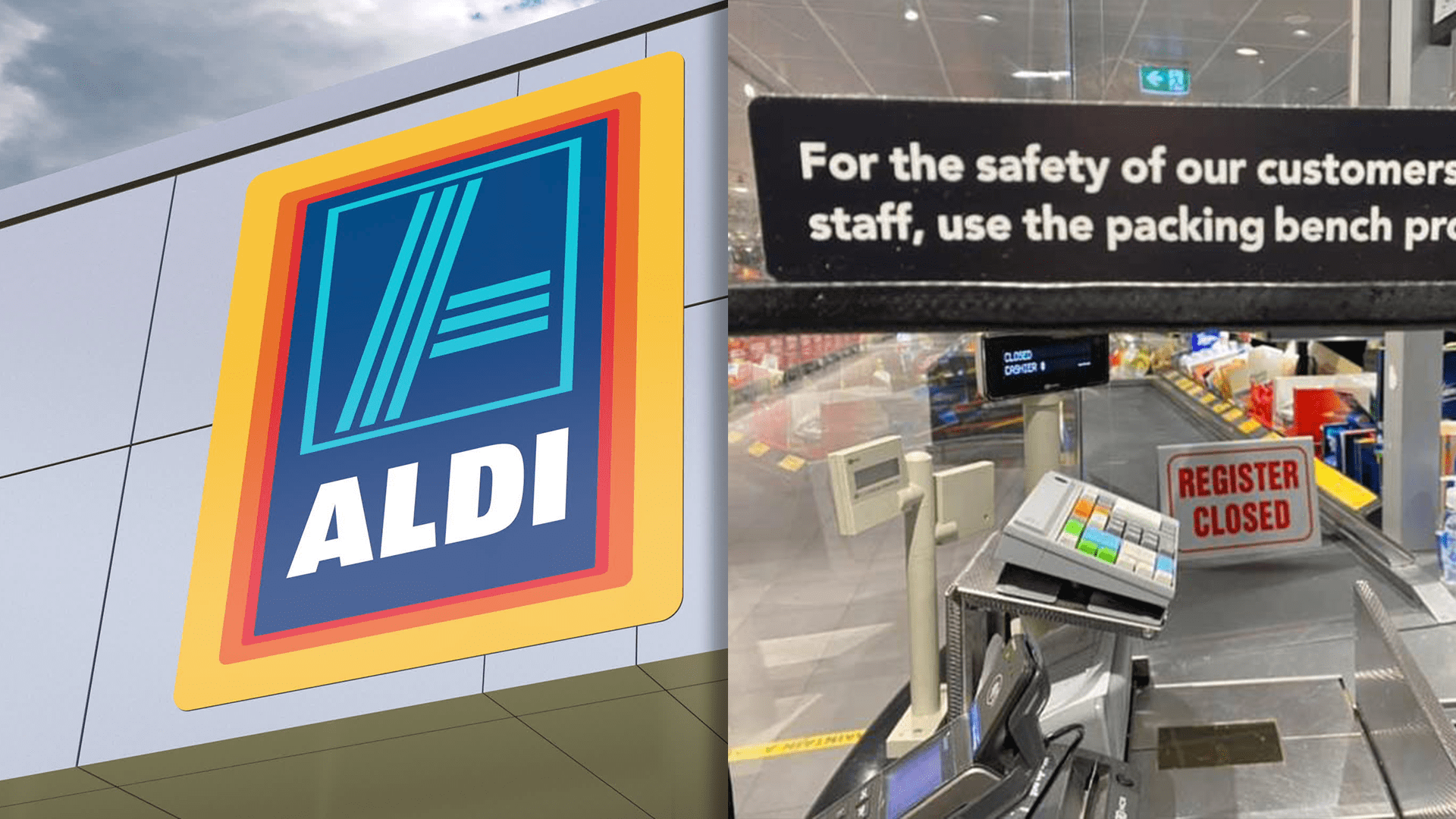 ALDI Shoppers Are Divided After A New Sign Goes Up At Checkout