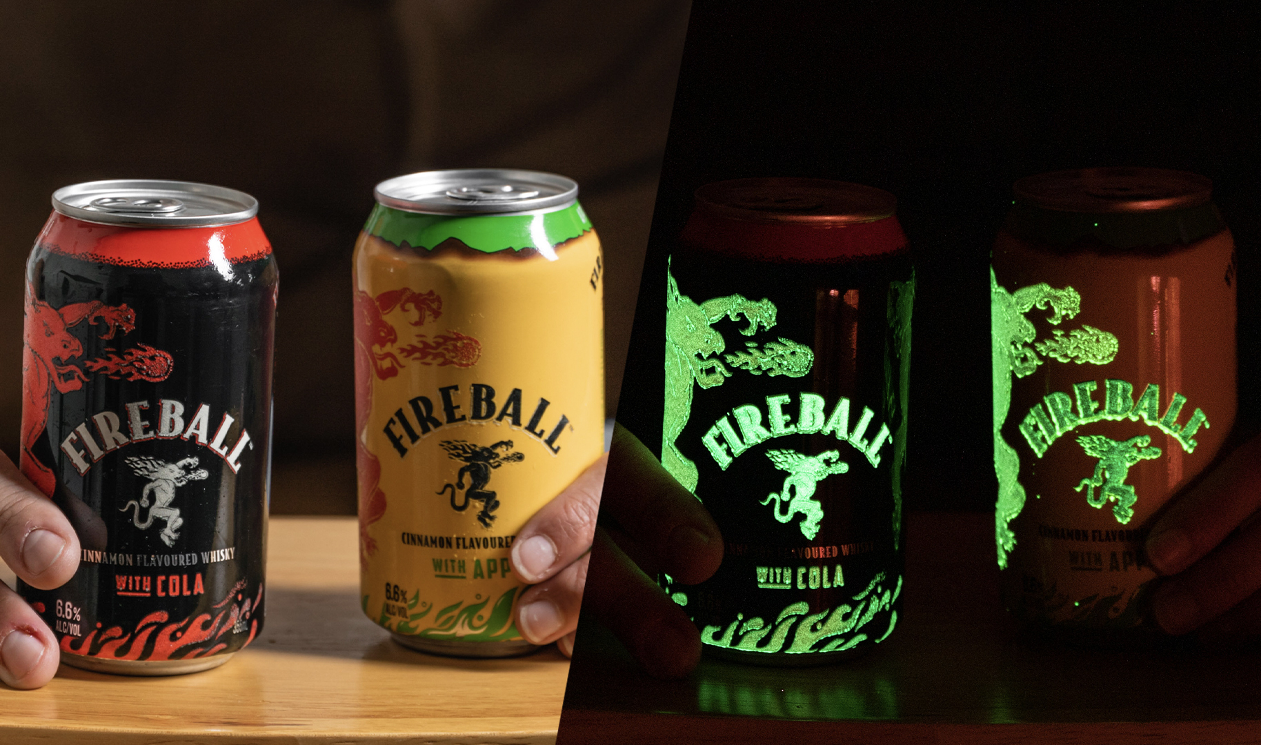 Turn The Lights Off, Fireball Has New Glow In The Dark Cans!